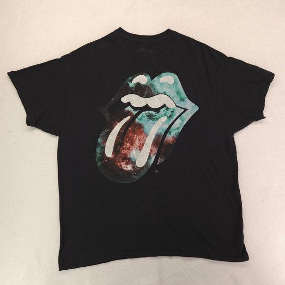 The Rolling Stones Band Crew Neck Short Sleeve T Shirt Mens Size XL Black - Picture 2 of 9
